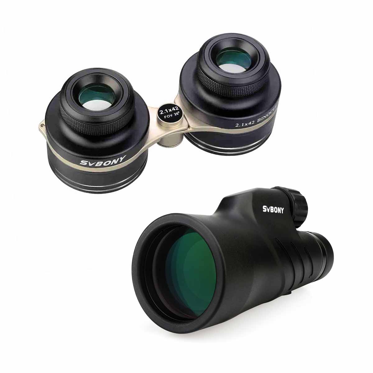 SV407 Super Wide Binoculars-SV45 HD Monocular for Father's & Kids Gifts