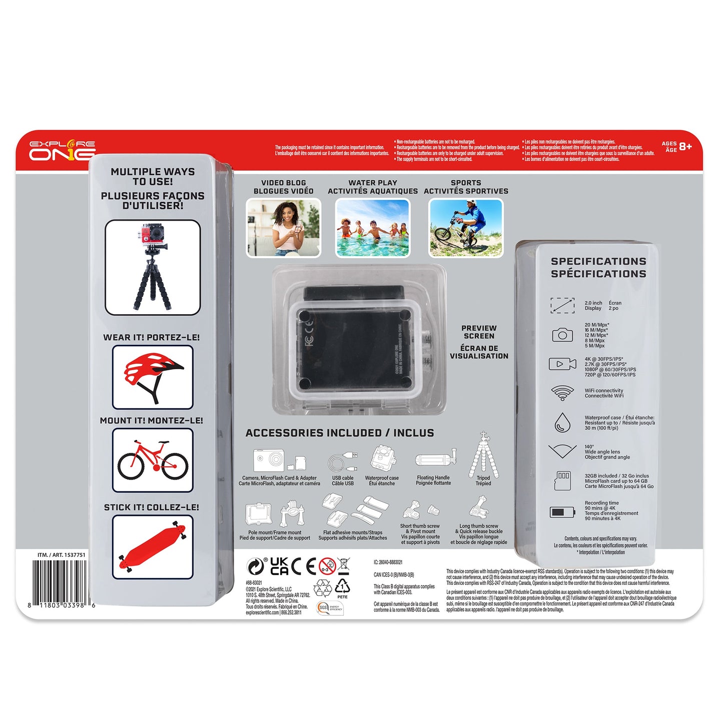 4K Action Camera with WiFi