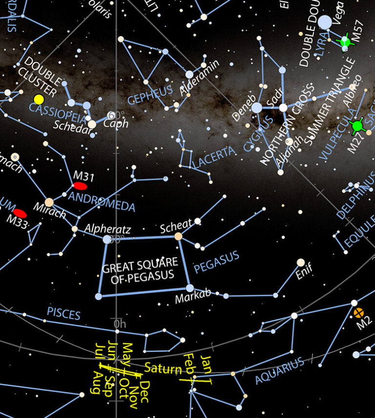 Close-up of DayStar 2025 Planisphere star map showing constellations, stars, and night sky visible by date and time – beginner-friendly rotating star finder for learning astronomy – Northern Hemisphere PS202534 / Southern Hemisphere PS202541