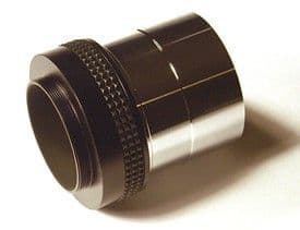 DayStar GM2DT front gold side 2 inch drawtube snout GM2DT T-thread adapter ideal for beginner and serious astronomers providing a precise secure and wobble free T-thread connection solution for correctly configuring their solar filter optical train setup for clear reliable and consistent hydrogen alpha solar viewing of sunspots solar prominences solar flares and solar surface detail and solar photography — Telescope Wolves"