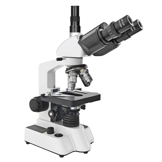 Bresser Trino Researcher II Trinocular Microscope 40x–1000x — Best-Value Trinocular Microscope with Built-In Camera Port