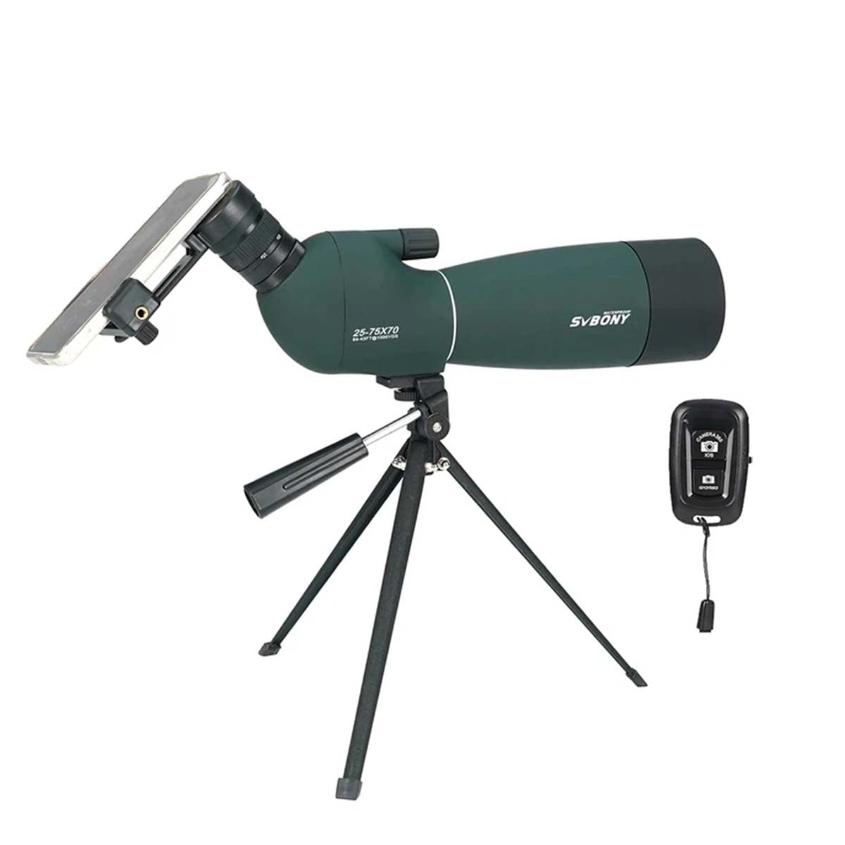 SV28 Plus 25-75×70mm Spotting Scope for Birdwatching with Phone Photography