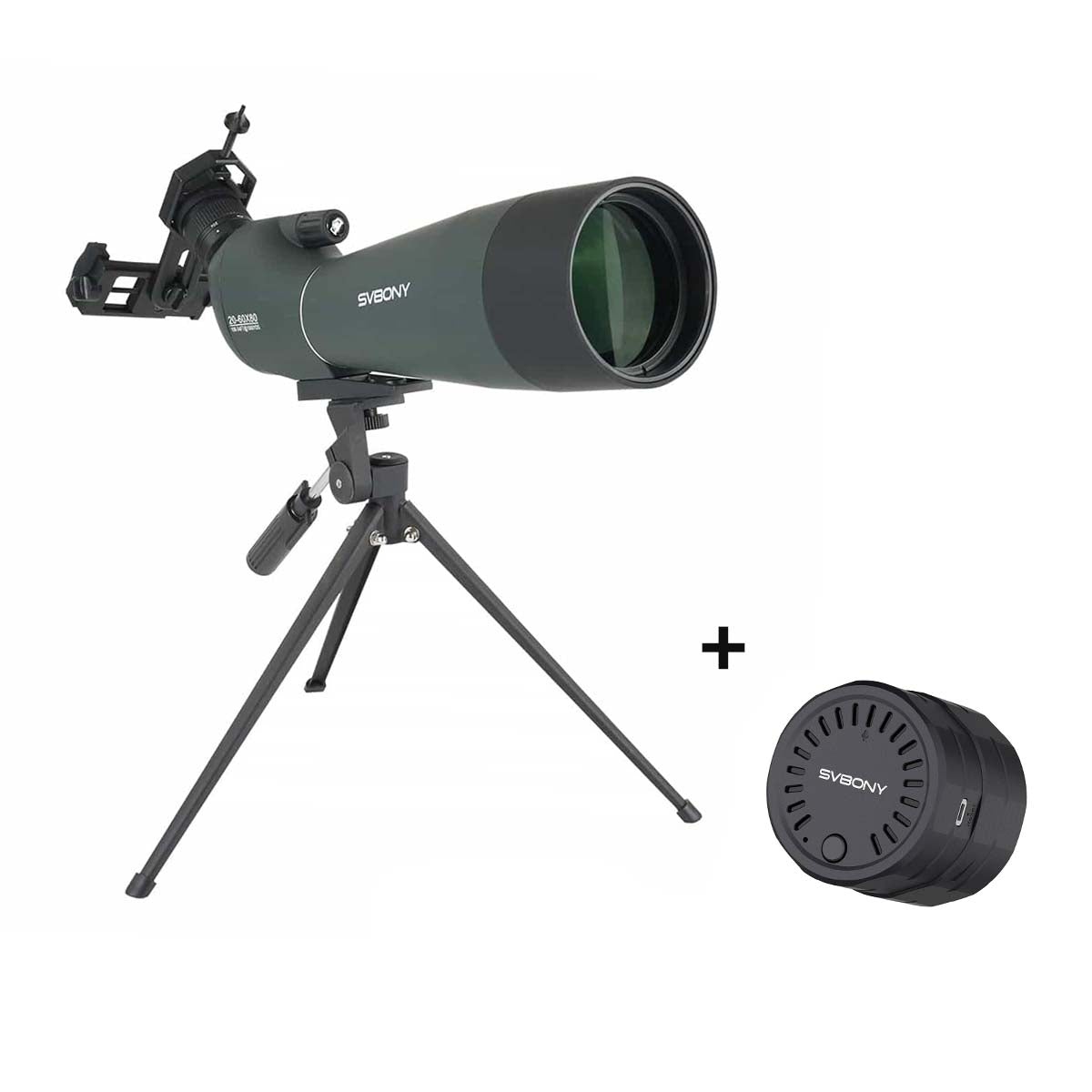 SV28A New Version 20-60X80 Spotting Scope For Archery Shooting, Target Observing and Birding Scenarios