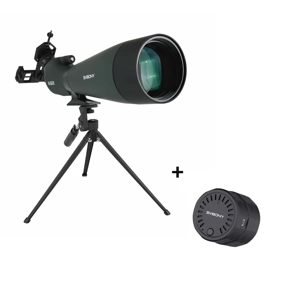 SV28A 25-75X100 Spotting Scope For Archery Shooting, Target Observing and Birding Scenarios