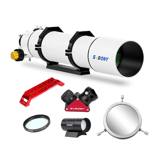 Svbony SV48P 102mm Achromatic Refractor 2.5" RAP Dual-Speed Focusing Telescope Set for Visual Observation