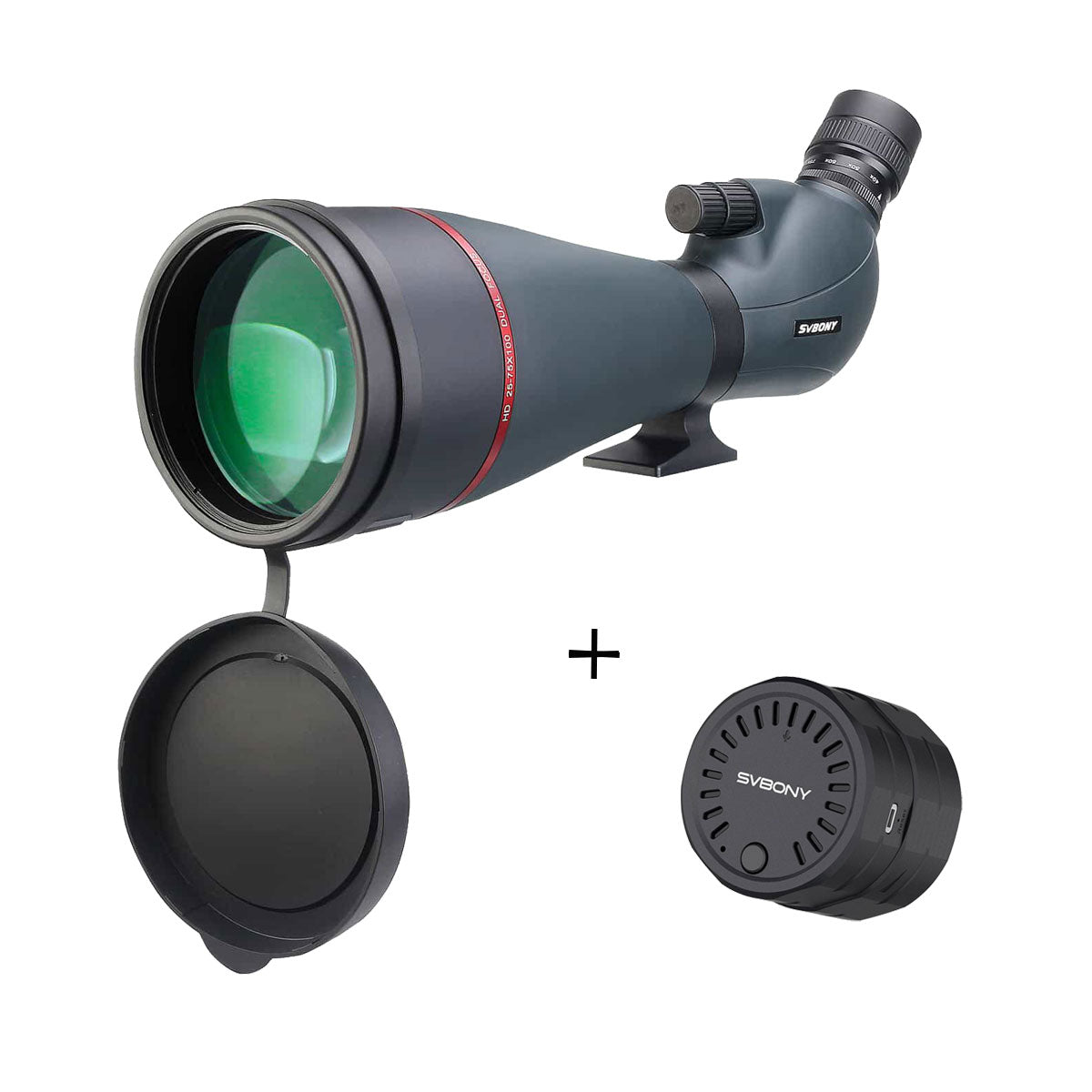 SV406 25-75x100 HD Spotting Scope FMC Dual Focus Long Range for Bird Watching Wildlife Target Shooting Hunting Scenery