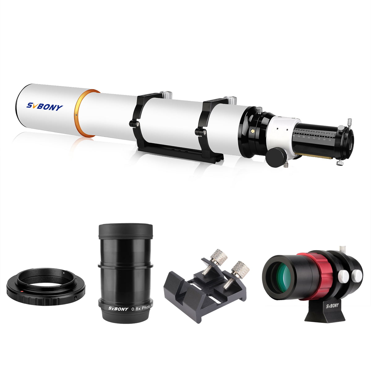 SV503 80/102ED Telescope Set for Prime Focus Photography - Connected to M48 Camera Ring