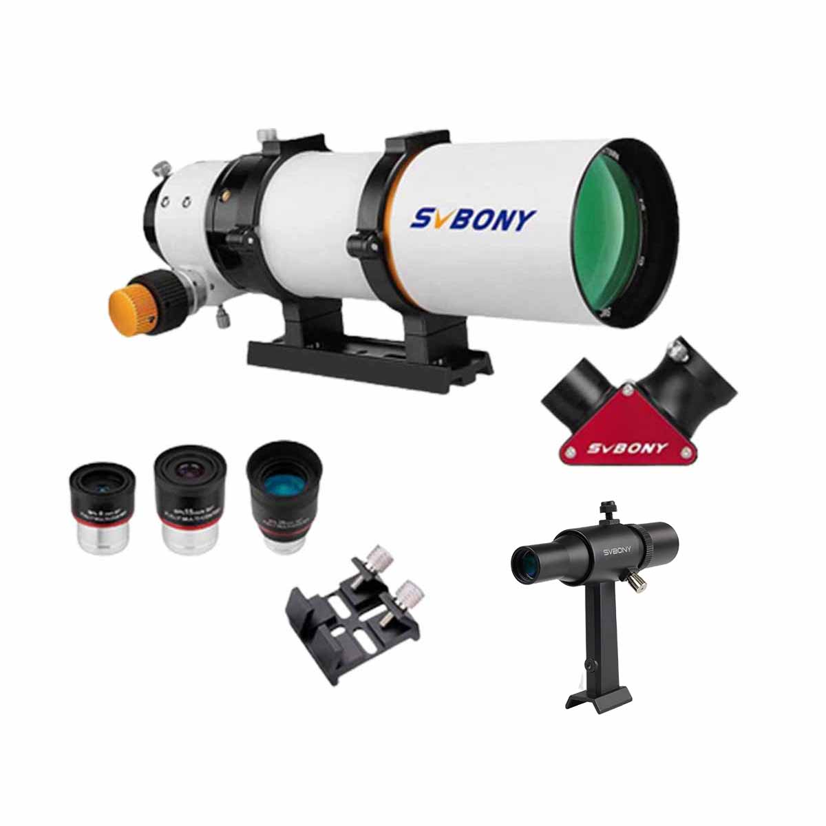 SV503 Refractor 70mm ED F6 Telescope Bundle Set for Astronomical Visual Observations