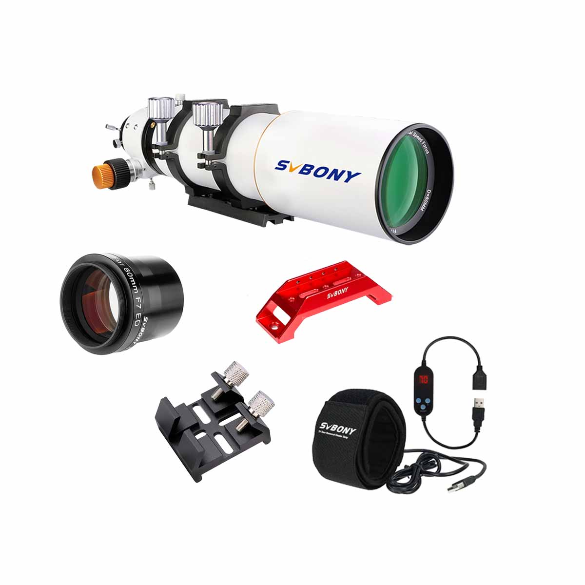 SV503 80 ED Telescope with 0.8x Focal Reducer/Flattener For Photography