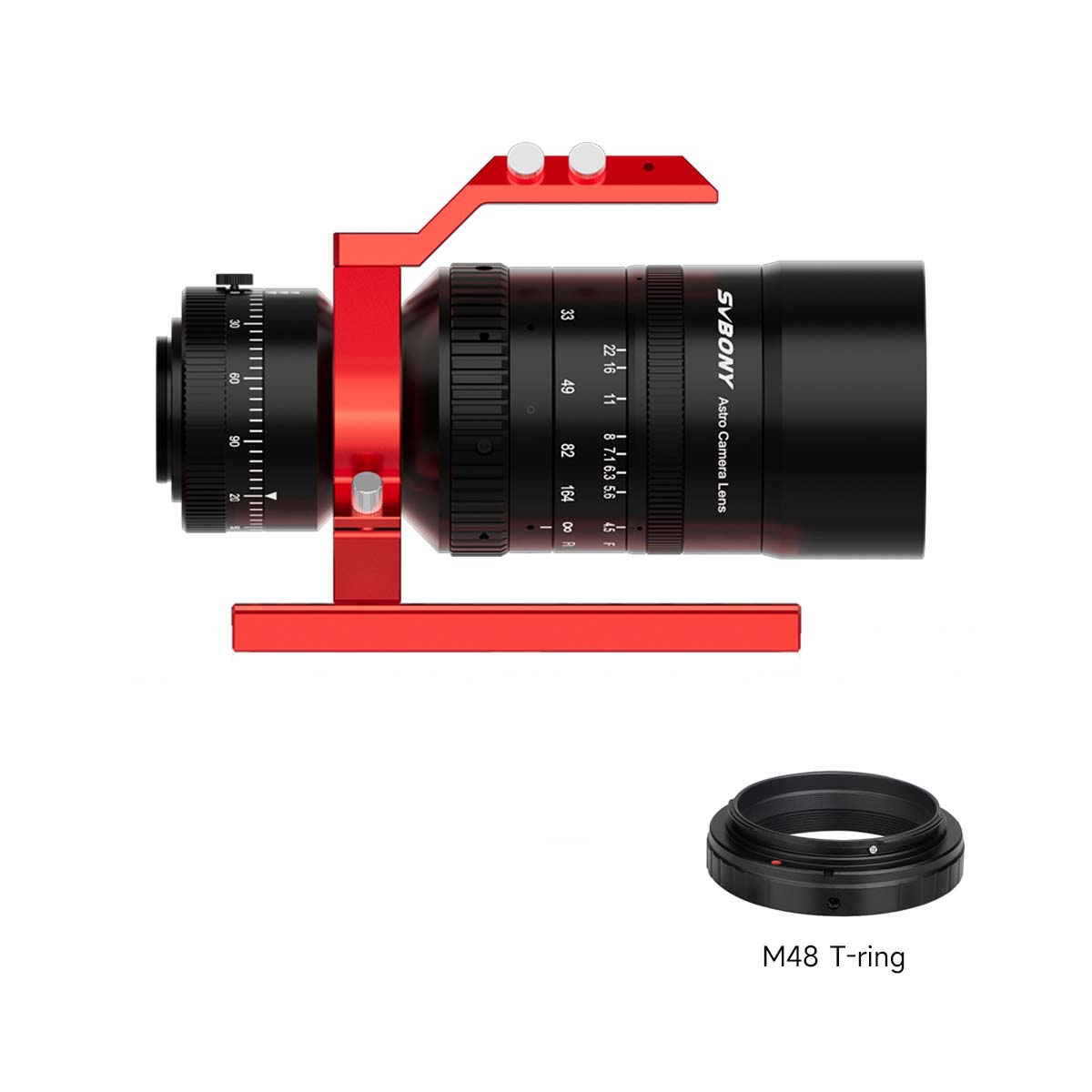 SV555 Astrophotography Telescope APO 54mm f/4.5 Astrograph Camera Lens w/ DSLR T-ring