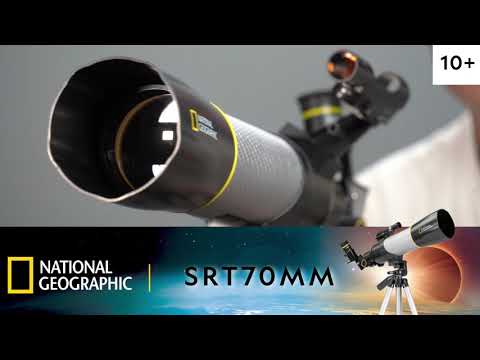 National Geographic SRT70MM 70mm Refractor Telescope 80-50072 – Beginner Telescope with Solar Filter & Panhandle Mount