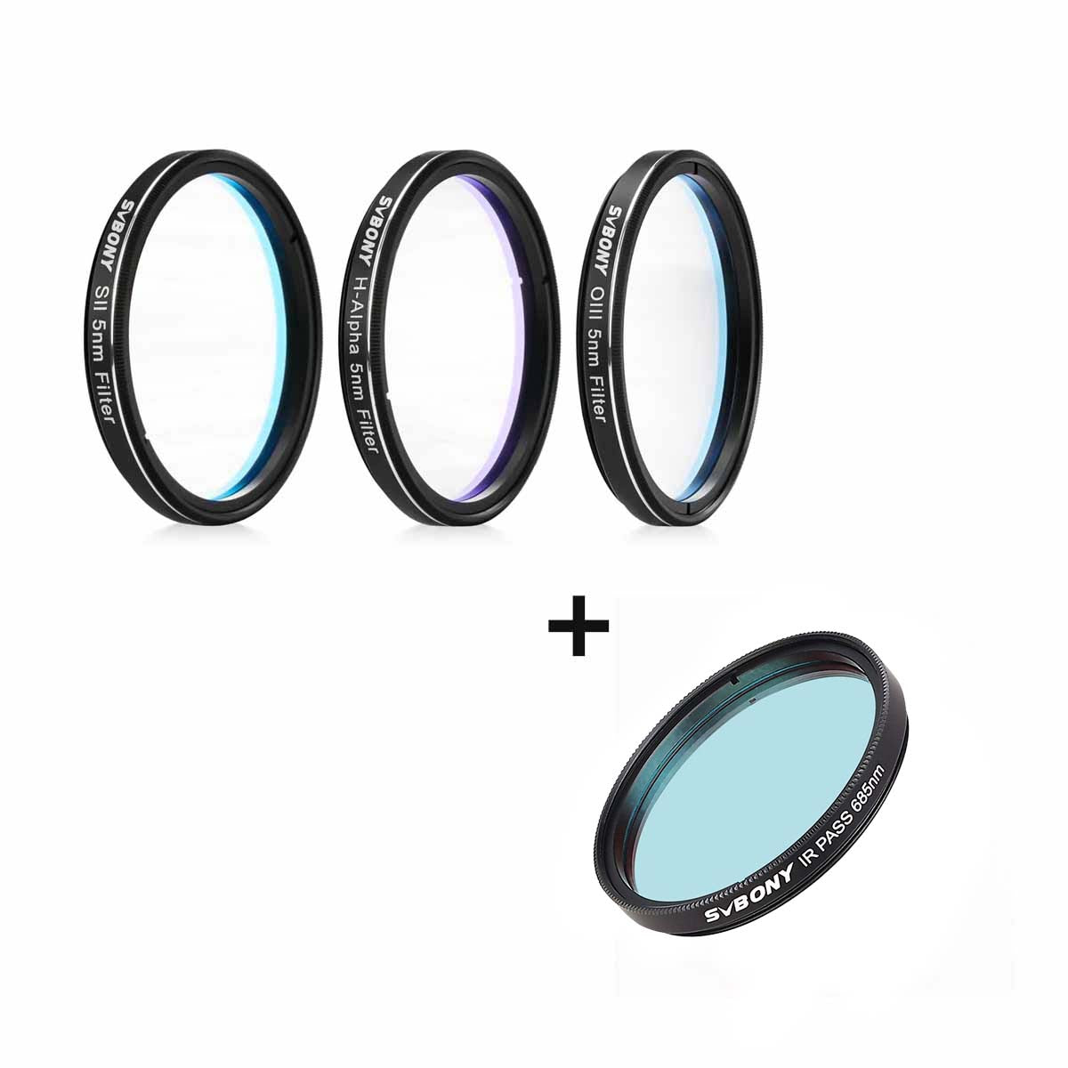 SV227 SHO 5nm 2" Filter Set SII H-Alpha OIII Narrowband Astronomical Photographic CCD Filter for Deep Sky