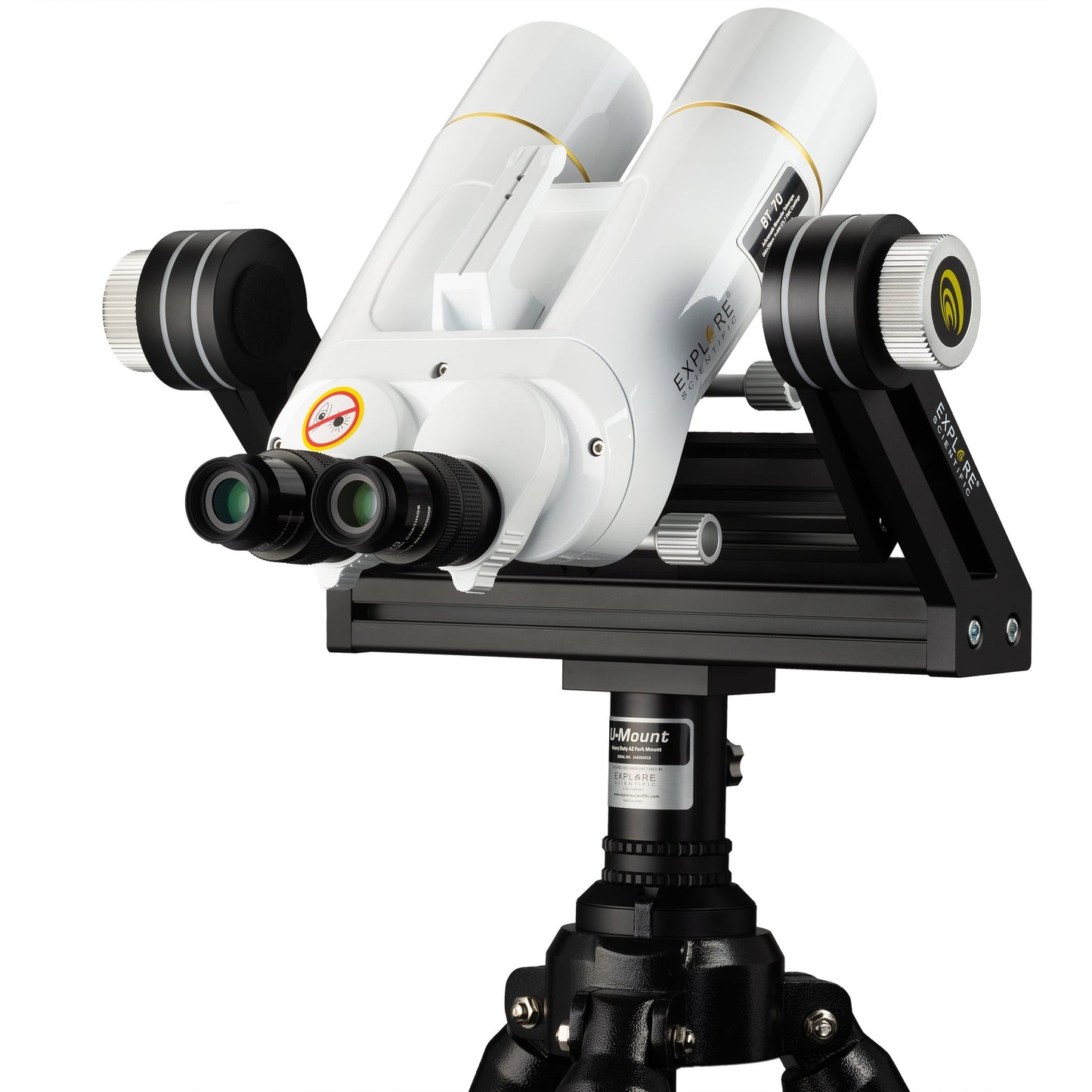Explore Scientific 01-14200 BT-70 SF Large Binoculars with 62 Degree LER Eyepieces