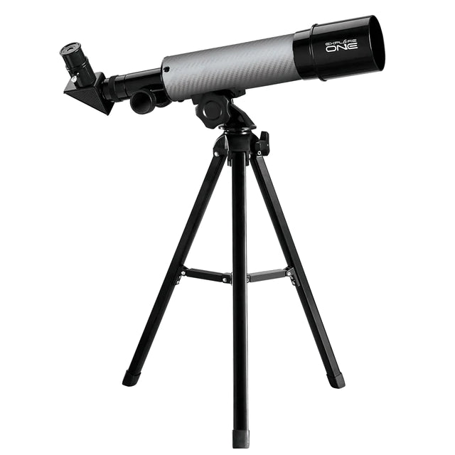 Explore One CF350 Silver Carbon Fiber Wrap 50mm AZ Mount Telescope 88-10052CF