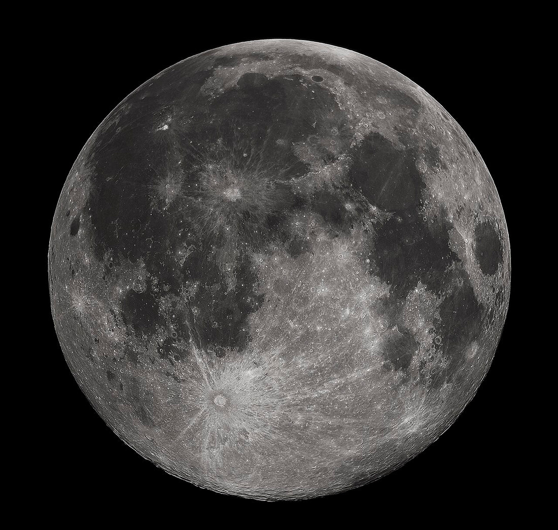 Full Moon as seen through a beginner telescope