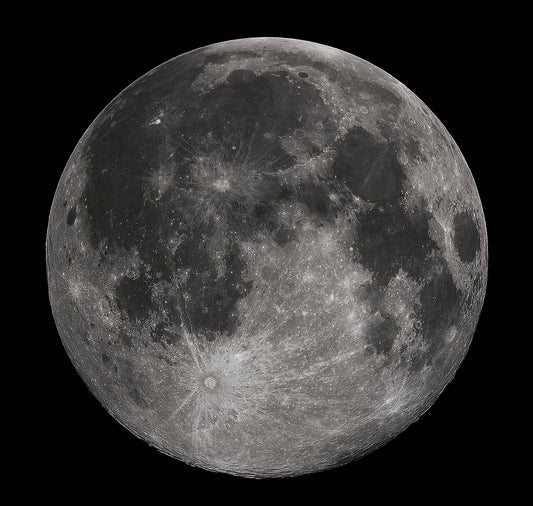 Full Moon as seen through a beginner telescope
