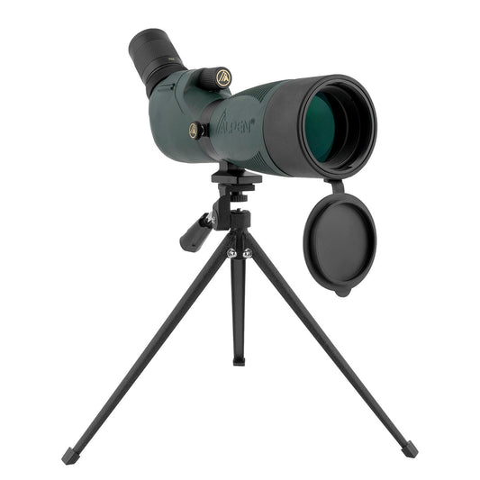 Alpen Kodiak 20-60x60 waterproof spotting scope compared with a beginner astronomy telescope