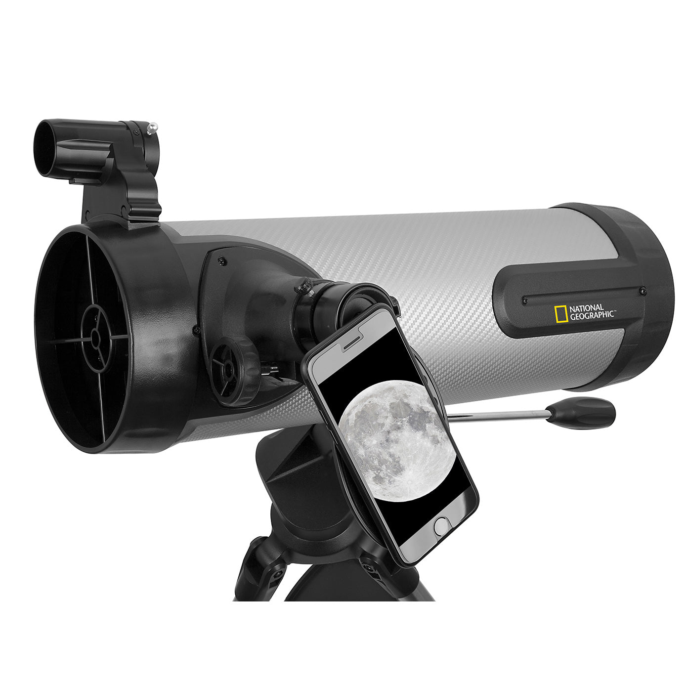 National Geographic NT114CF 114mm Reflector Telescope 80-20114 – Beginner Astronomy Telescope with Smartphone Adapter
