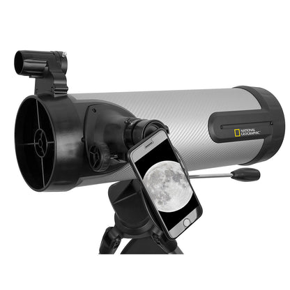 National Geographic NT114CF 114mm Reflector Telescope 80-20114 – Beginner Astronomy Telescope with Smartphone Adapter