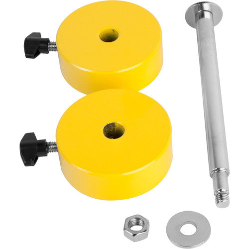 Explore Scientific Dobsonian counterweight set DOB-CW complete parts layout showing all included counterweights mounting hardware and components for beginner astronomers planning a truss tube Dobsonian telescope balance upgrade for smoother more comfortable extended visual observing sessions — Telescope Wolves