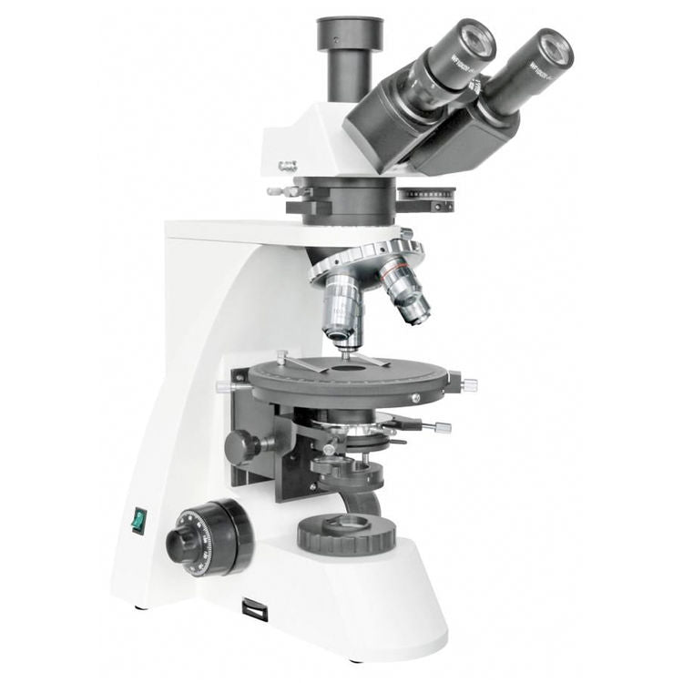 Bresser Science MPO 401 Polarized Light Microscope — Geology Microscope for Minerals, Crystals, and Petrography