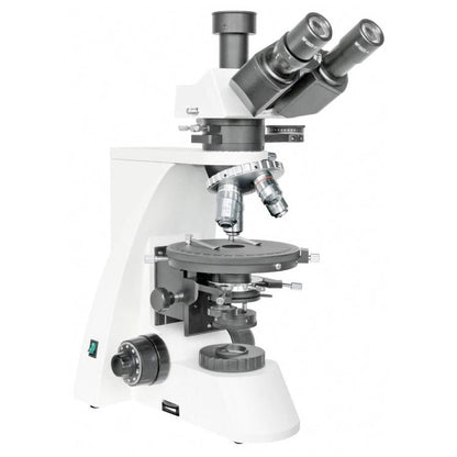 Bresser Science MPO 401 Polarized Light Microscope — Geology Microscope for Minerals, Crystals, and Petrography