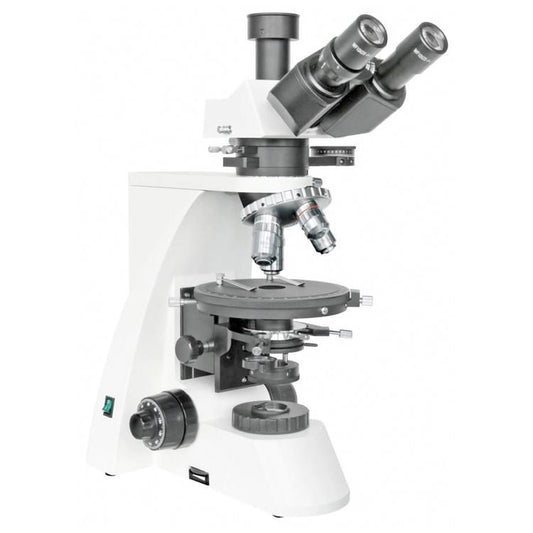 Bresser Science MPO 401 Polarized Light Microscope — Geology Microscope for Minerals, Crystals, and Petrography