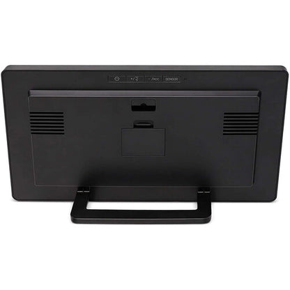 Explore Scientific Jumbo LCD Weather Wall Clock – Black (RDC8001CM3000)