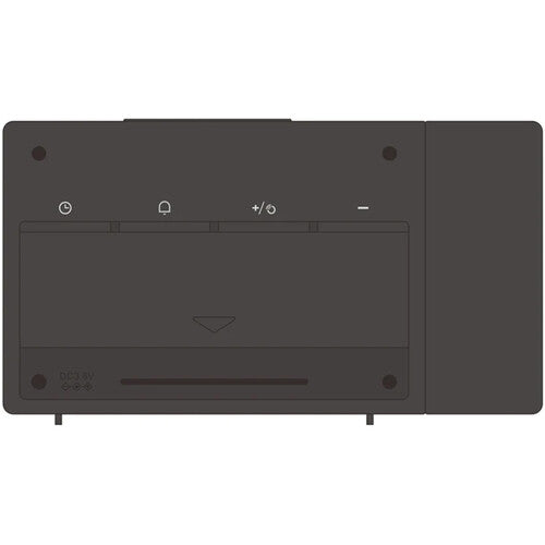 Explore Scientific Projection Radio Clock with Weather Sensor – Black (RPW3008CM3000)