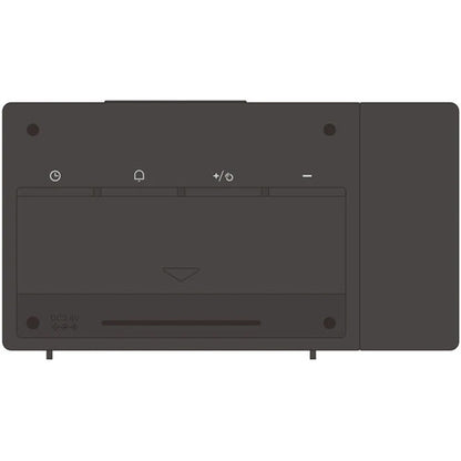 Explore Scientific Projection Radio Clock with Weather Sensor – Black (RPW3008CM3000)