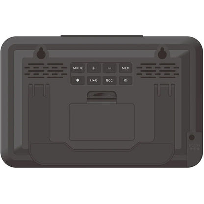 Explore Scientific Large‑Display Radio Weather Station – Black (WSH4002CM3000)