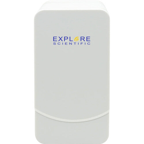 Explore Scientific Projection Radio Clock with Weather Sensor – Silver (RPW3008SHZI000)