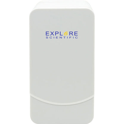 Explore Scientific Projection Radio Clock with Weather Sensor – Silver (RPW3008SHZI000)