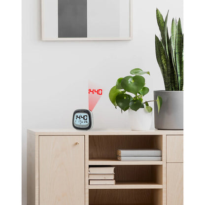 Explore Scientific RDP3007 Projection Clock — Black — Projects Time with Radio Accuracy