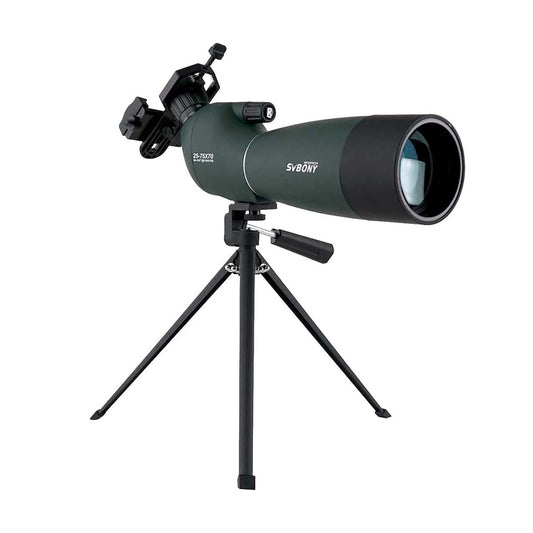 SV28 25-75x70mm Spotting Scope with Tripod For Camera Birding Photography