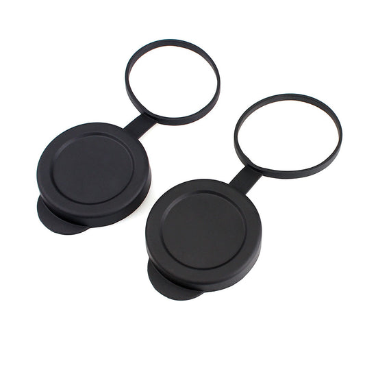 2-Piece Binoculars Protective Rubber Objective Lens Caps 42mm for Telescope with Outer Diameter 52~54mm