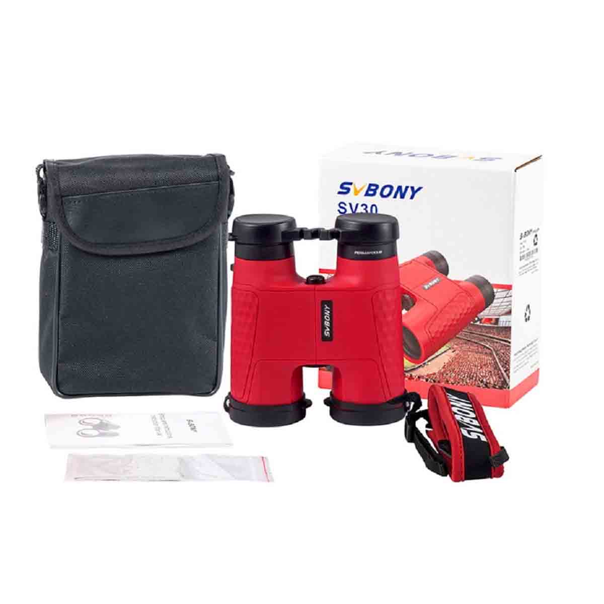 SV30 10x42 Football Game Binoculars Red