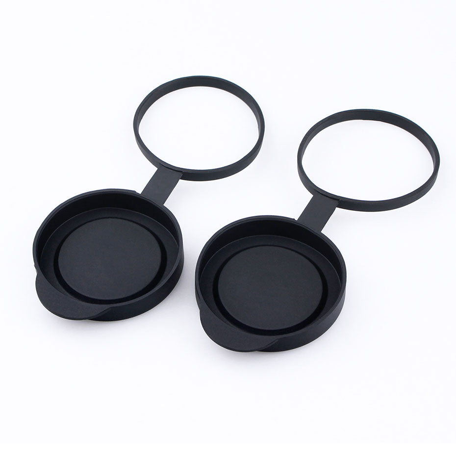 2-Piece Binoculars Protective Rubber Objective Lens Caps 42mm for Telescope with Outer Diameter 52~54mm