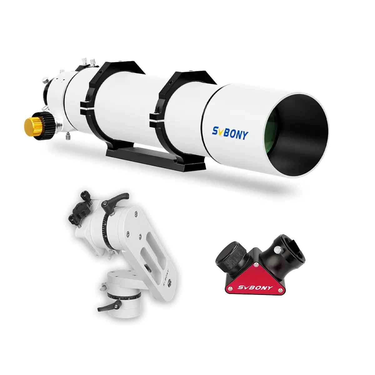 SV48P 102mm Achromatic Telescope Refractor with 2.5" RAP Dual-Speed Focusing & Dovetail Mounting Plate for Astronomical Observation