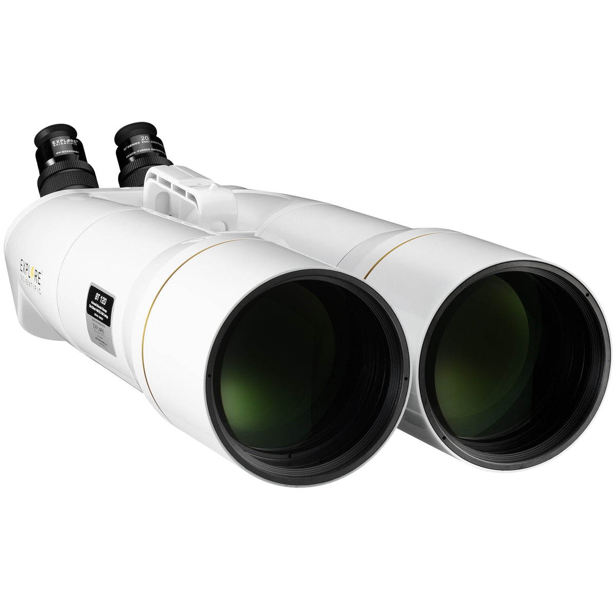 Explore Scientific BT-150 giant binocular telescope with angled eyepieces for deep-sky stargazing