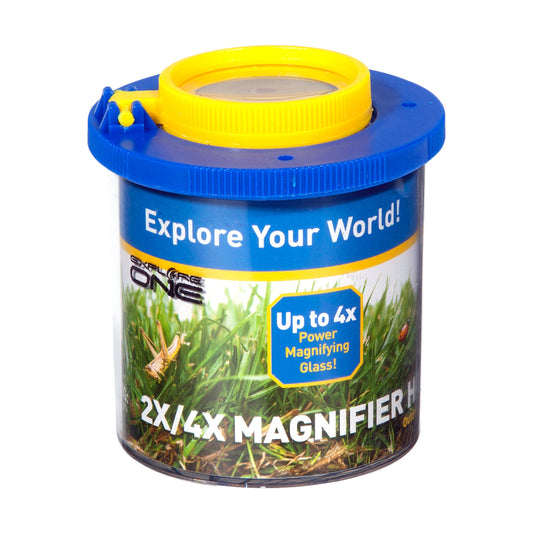 Explore Scientific 2x/4x Magnifier Habitat Jar Bug Catcher 88-30001