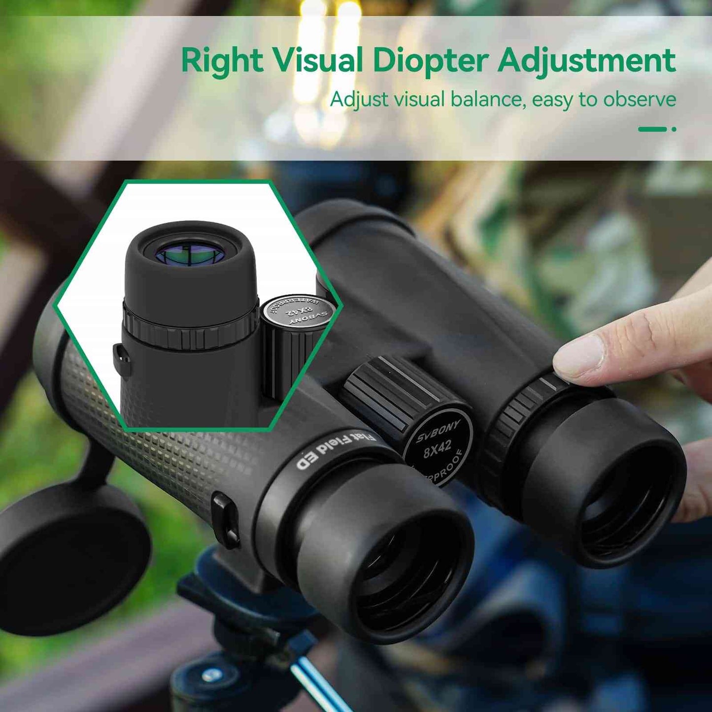 SA205 8x42ED Flat-field Binoculars BaK-4 Prism IP67 Waterproof For Birding Festival