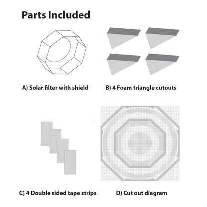 Explore Scientific Sun Catcher Variable Large Aperture Solar Filter | Telescope Wolves