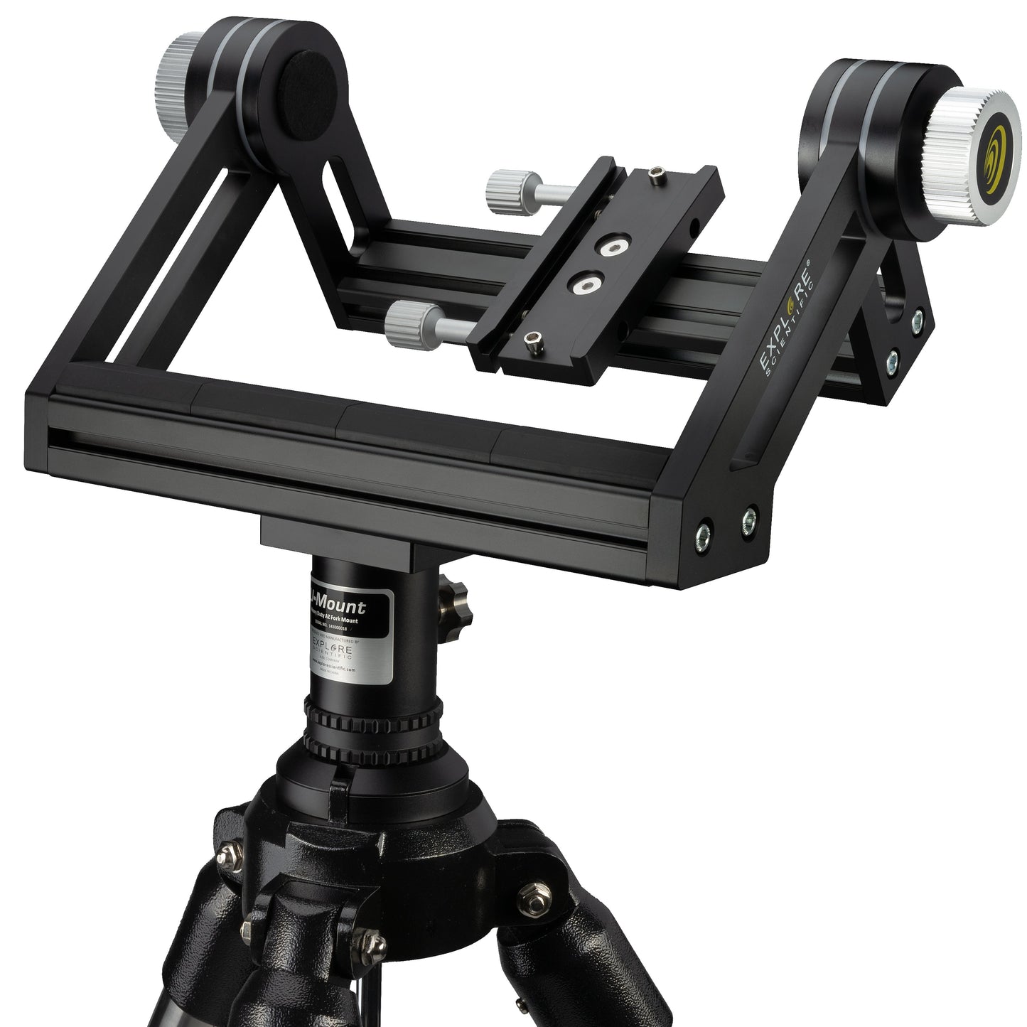 Explore Scientific U-mount and tripod for the BT-150 giant binocular telescope