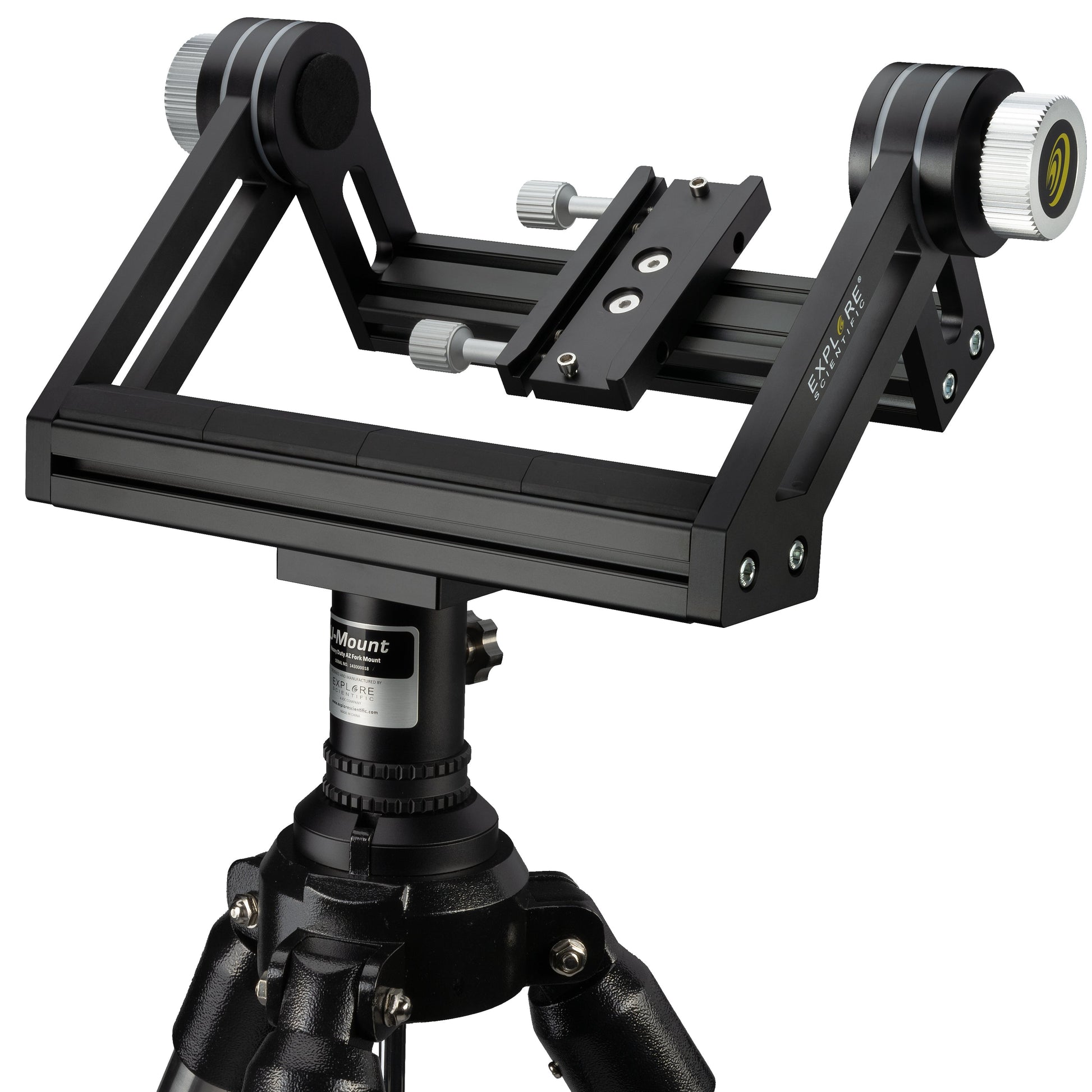 Explore Scientific U-mount and tripod for the BT-150 giant binocular telescope