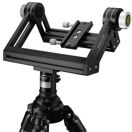 Explore Scientific U-mount and tripod for the BT-150 giant binocular telescope