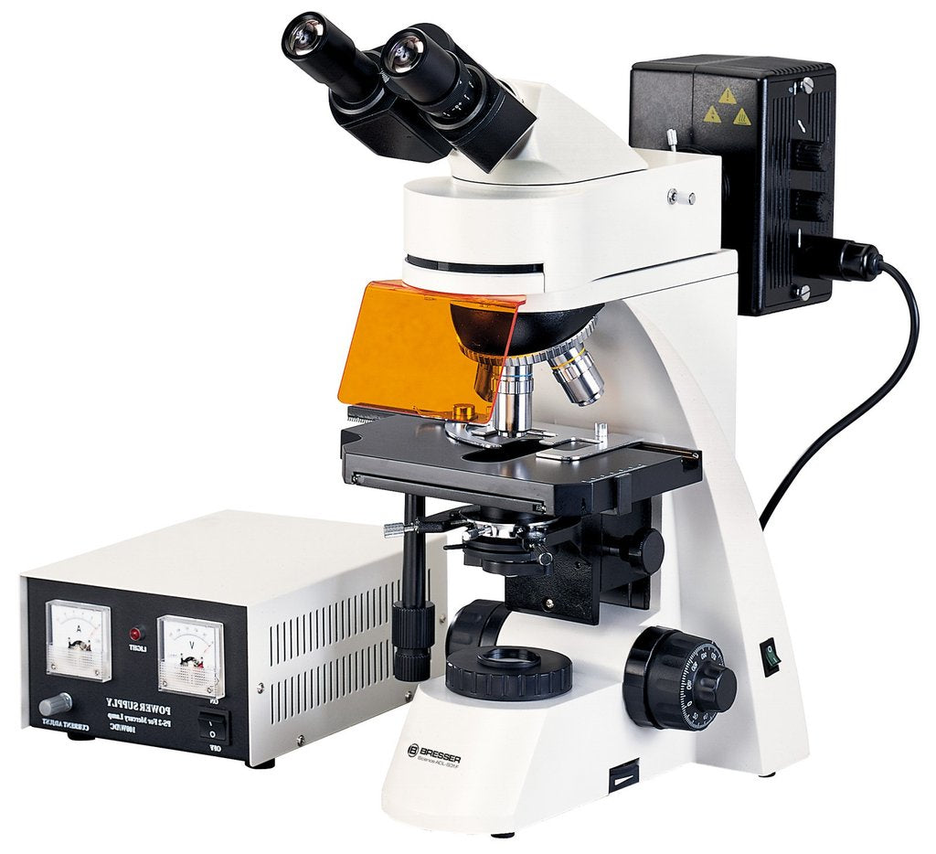 Bresser Science ADL 601 F Fluorescence Microscope 40x–1000x — Research-Grade Scope for Fluorescence and Transmitted Light Studies