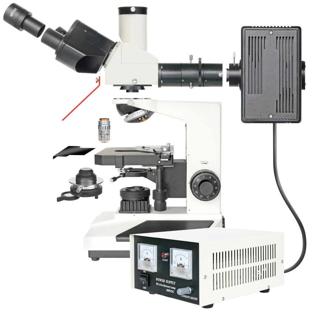 Bresser Science ADL 601 F Fluorescence Microscope 40x–1000x — Research-Grade Scope for Fluorescence and Transmitted Light Studies