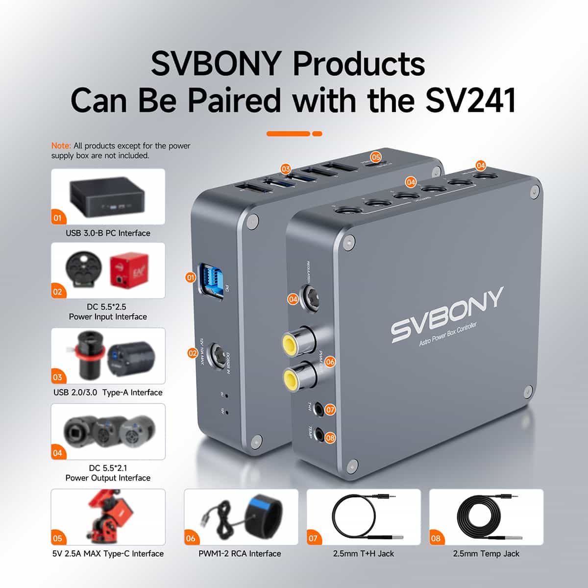 Astro Power Controller for Astrophotography, Plug and Play, SV241 Pro SVBONY
