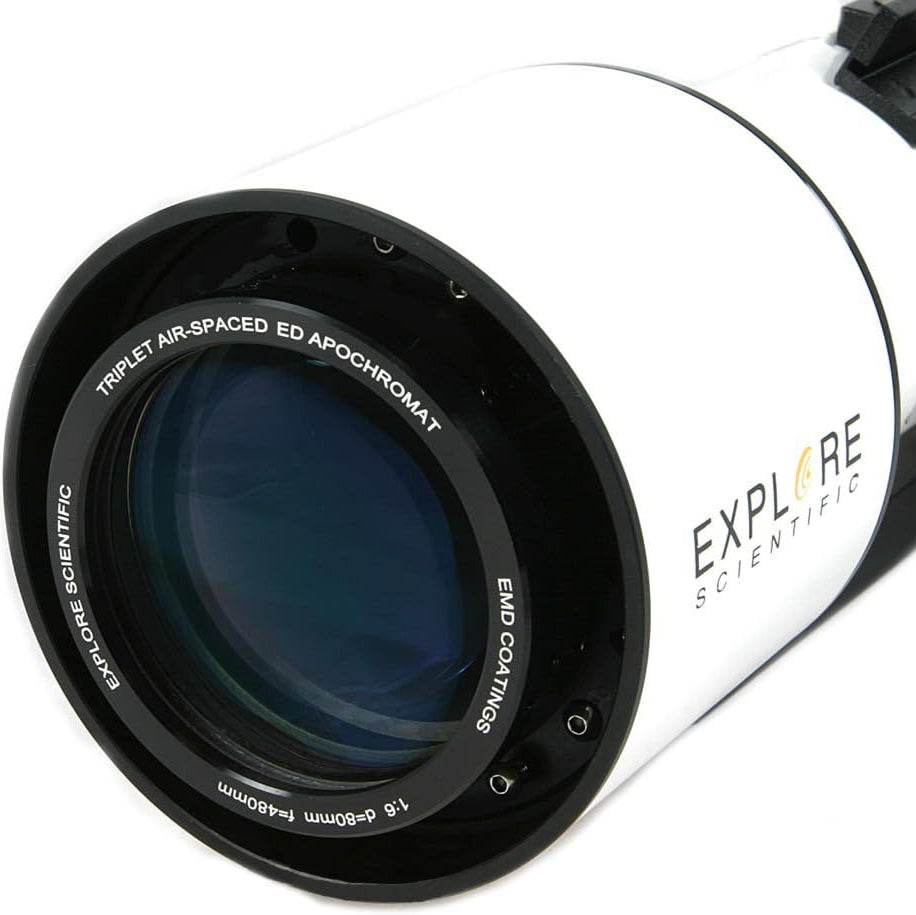 Explore Scientific ED80 f/6 APO Triplet with 0.8× Reducer + iEXOS-100 PMC-Eight Mount & Dual Counterweights (ES-ED-0806-FR0.8x-IEXOS100)